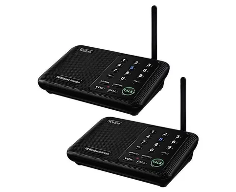 Set Of 2 Intercoms Wireless for Home 1 Mile (5280 Feet) Range 10 - Channel