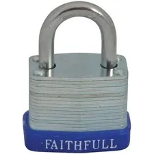 Faithfull QC0130 Laminated Steel Lock 30mm 3 Keys