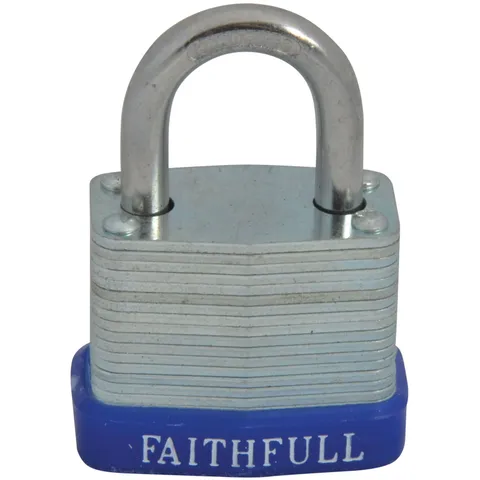 Faithfull QC0130 Laminated Steel Lock 30mm 3 Keys