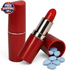 Fake Lipstick Diversion Safe -  Compartment | Hide Pills, Money, Je