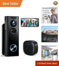 Smart Wi-Fi Video Doorbell with 2-Way Audio & Instant Alerts - Alexa Compatible