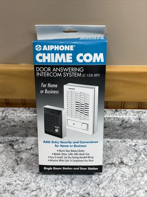 Aiphone Chime Com Door Answering Intercom System (C-123L-SET)