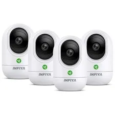2K Indoor Camera-360° Pan/Tilt Baby/Elderly/Pet Camera with One-Tap Call & 24...
