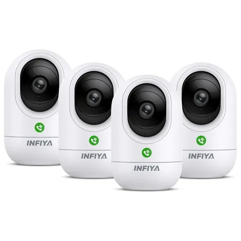 2K Indoor Camera-360° Pan/Tilt Baby/Elderly/Pet Camera with One-Tap Call & 24...