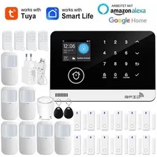 Tuya Smart Wifi GSM Home Security Alarm System - Touch Keyboard RFID APP Control