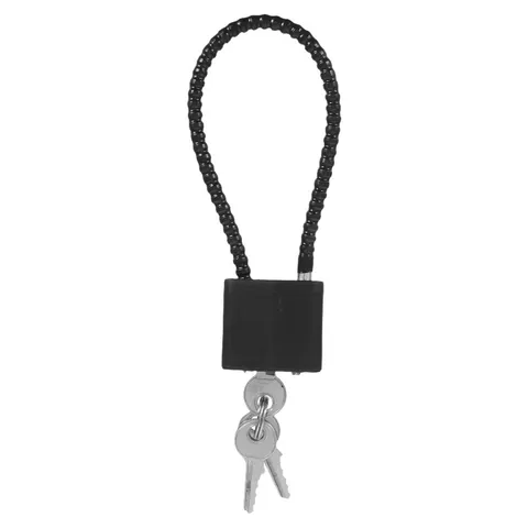 1Set Metal Padlock Black Durable for School Gym Cabinet Door and Office Drawers