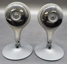 *AS-IS* GOOGLE NEST CAM WIRED SECURITY CAMERA W/STAND A0160 Lot Of 2 *UNTESTED*