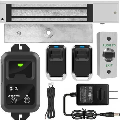 UHPPOTE Access Control Outswinging 600lb Electric Magnetic Door Lock Kit System 