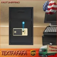 Cash Depository Safe, Steel Mailbox, Password/Fingerprint/Key Unlocking Safe