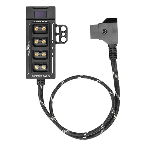 Hot-swap Metal OLED P-Tap D-Tap Hub Power Tap Splitter with Voltage and Watt ...