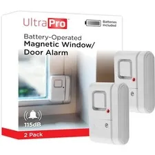 Personal Security Window and Door Alarm 2 Pack Wireless Chime Battery Powered