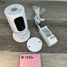 Vivint Indoor Security Camera V-CAM1 with Power Supply & Mount Plate TESTED