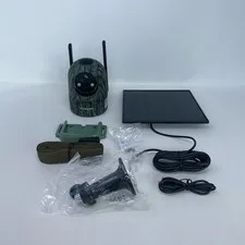 SEHMUA TC18 4G LTE Solar PTZ Security Camera, Camo Green