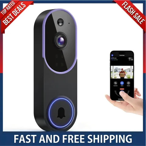 Video Doorbell 1080p HD Camera WI-FI Night Vision Motion Detection Wireless
