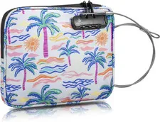 Beach Locking Bag, 9X7.5 Inch Portable Safe for Phone, Wallet, Keys | Anti-Theft