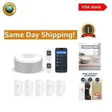 Effortless Home Security - 8-Piece WiFi Alarm System with Mobile App Alerts
