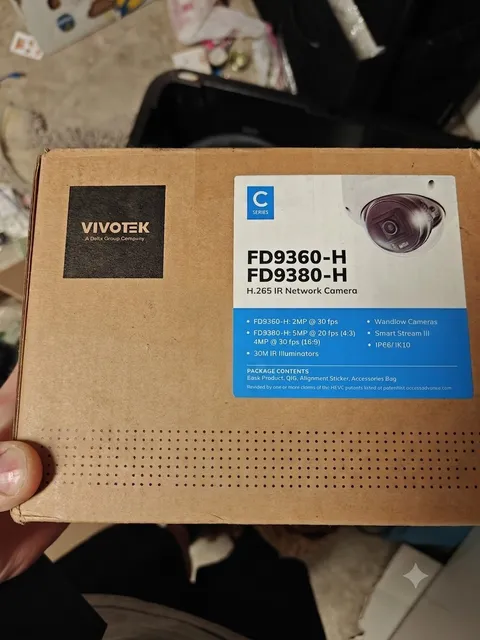 VIVOTEK FD9380-H 5MP IP Wired Dome Camera H.265 IR Night Outdoor White
