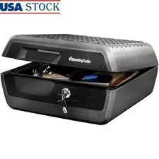 Fireproof Waterproof Safe Key Lock Document Storage Small Safe Valuables New