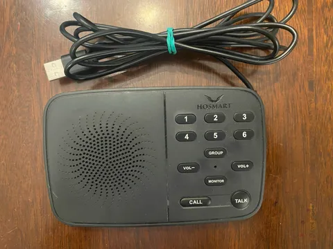 HoSmart Black 2 Way Communication Home Full Duplex Wireless Intercom HY-812