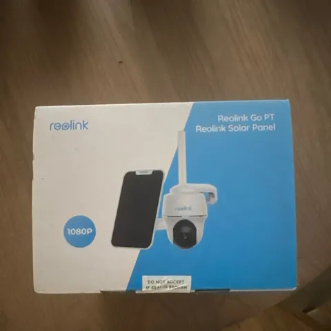 Reolink Go PT 1080P 4G LTE Wireless PTZ Camera + Solar Panel, White