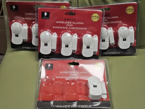  Security 3 Pack Wireless Alarm for Windows Doors 120dB Siren 3 NEW Packs 1Extra