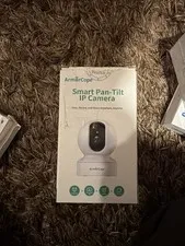 Armorcope indoor smart pan-tilt IP camera Live View, Motion Detection, UNTESTED
