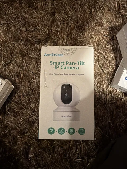 Armorcope indoor smart pan-tilt IP camera Live View, Motion Detection, UNTESTED