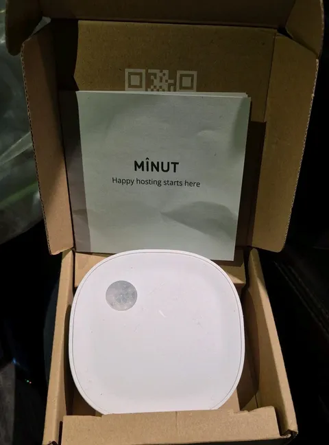 Minut Smart Home Motion, Noise, Temperature Alarm Sensor (MT-AM1) in White NEW