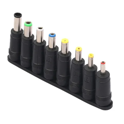 1 Set DC 5.5 x 2.1 mm Power Jack to Multi Type Power Plug Connector Adapter