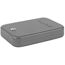 SnapSafe 75200 Lock Box Large Key Entry Black Steel Holds 1 Handgun 9.50" L x