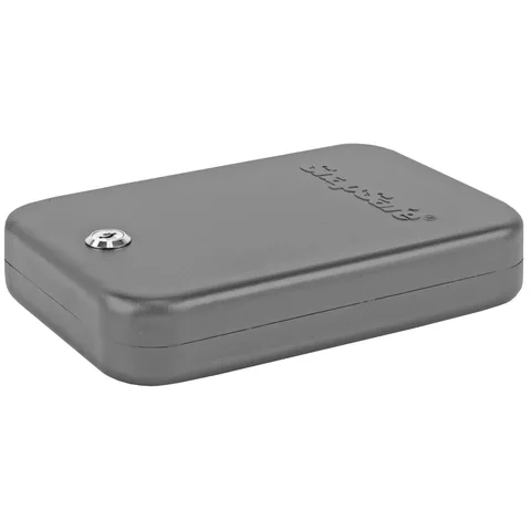 SnapSafe 75200 Lock Box Large Key Entry Black Steel Holds 1 Handgun 9.50" L x