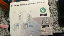 Wireless Wi-Fi Outdoor Security Cameras 1080p Model 3550 2-Pack Google Home
