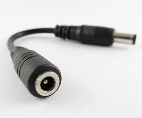 5pcs 0.12M 12cm 5.5x2.5mm Male Plug to 4.0x1.7mm Female DC Power Adapter cable