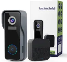 Videoportero WiFi 2K con Timbre, Audio Bidireccional y Visión Nocturna, Nuevo
