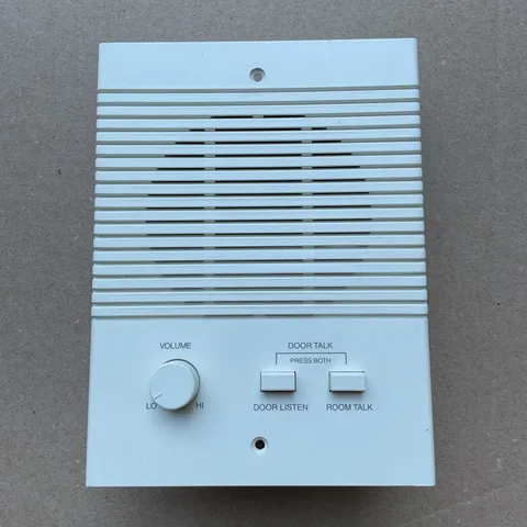 M&S Systems N35 White Push Button Voice Intercom Indoor Speaker