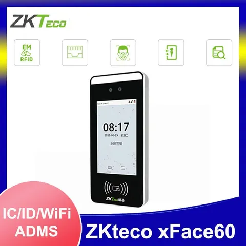 ZKTeco xFace60 5" TP Dynami Face Recognition TCP/IP Biometric Time Attendance
