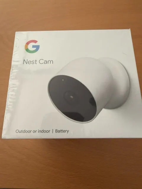 Google Nest Cam Indoor/Outdoor Wire Free Security Camera Snow GA01317-US