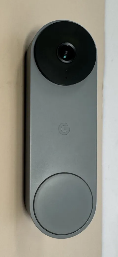 Google Nest Doorbell Ash Grey 2nd Generation Wired HD Video GA03696-US w/Bracket