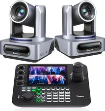 4K NDI PTZ Camera and Controller Bundle/Kit, 4K 20X AI Tracking Ndi/Sdi/Hdmi/Usb
