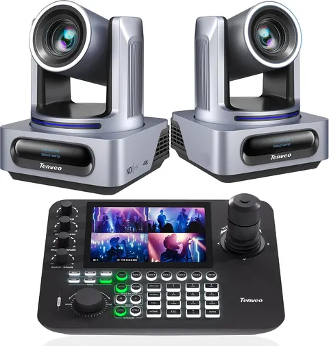 4K NDI PTZ Camera and Controller Bundle/Kit, 4K 20X AI Tracking Ndi/Sdi/Hdmi/Usb