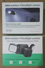 Blink Outdoor 4 Floodlight Camera Battery 1-Cam Kit w/ Sync Module.New set of 2.