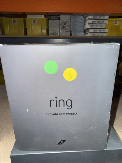 Ring Spotlight Cam Wired X 1080p HD Security Camera Open Box NEW 8shxp7-benx