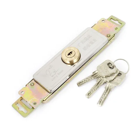 Warehouse Garage Vertical Keyway Metal Safety Roller Shutter Door Lock w 3 Keys