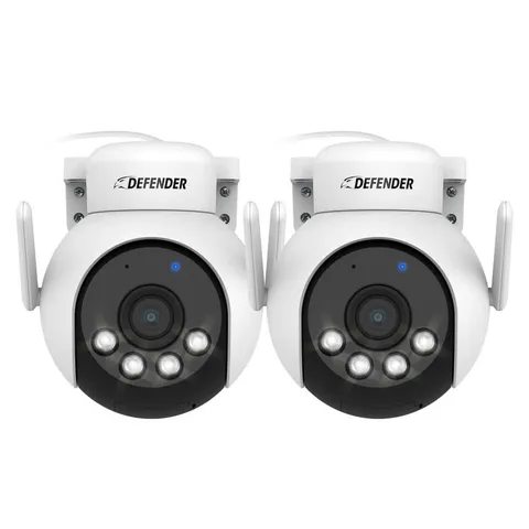 Defender AI 4K Everwatch PTZ Wi-Fi Security Camera - 2 Pack