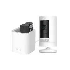 Ring 1080p HD Battery Stick Up Camera with Quick Release Battery and Charging St