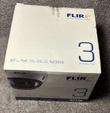 FLIR 1P Fixed Vandal Dome N233VE 3 Megapixel Security Dome Camera New Sealed