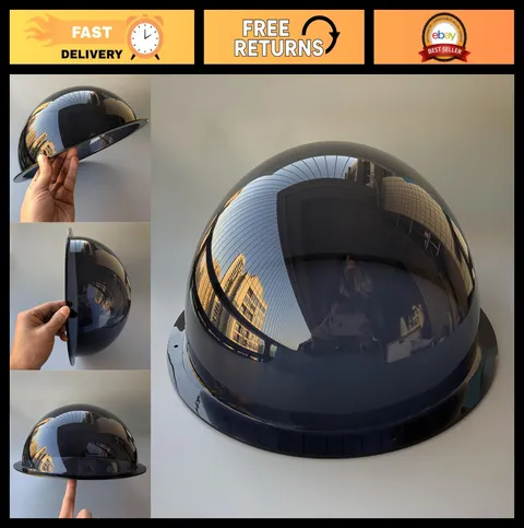 Large Smoked Acrylic Dome Cover 11.65'' for Security Cameras - Durable, Weatherp