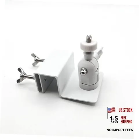 Gutter Mount for Outdoor Security Camera, Solar Panel Adjustable 1/4" Screw