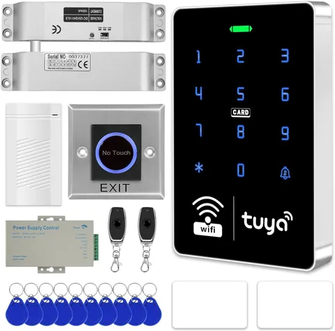 Wifi TUYA Complete Security Access Control System Kit with Waterproof RFID Touch