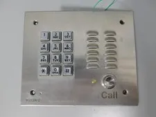 VIKING K-1700-3 Hands free Door Entry Phone w/ Key Pad - Stainless Steel - Used